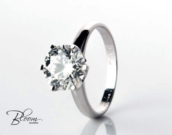 Bloom Diamonds Verlobungsring - 2,2 Karat Diamantring aus Weißgold