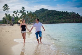 Hochzeitsfotograf Thailand-Phi Phi Island Rennen am Strand