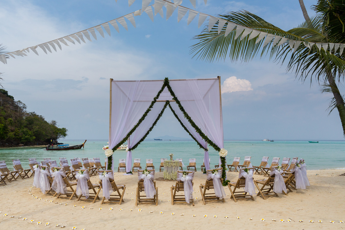 Hochzeitsfotograf Thailand-Phi Phi Island Arrangement Hochzeitszeremonie